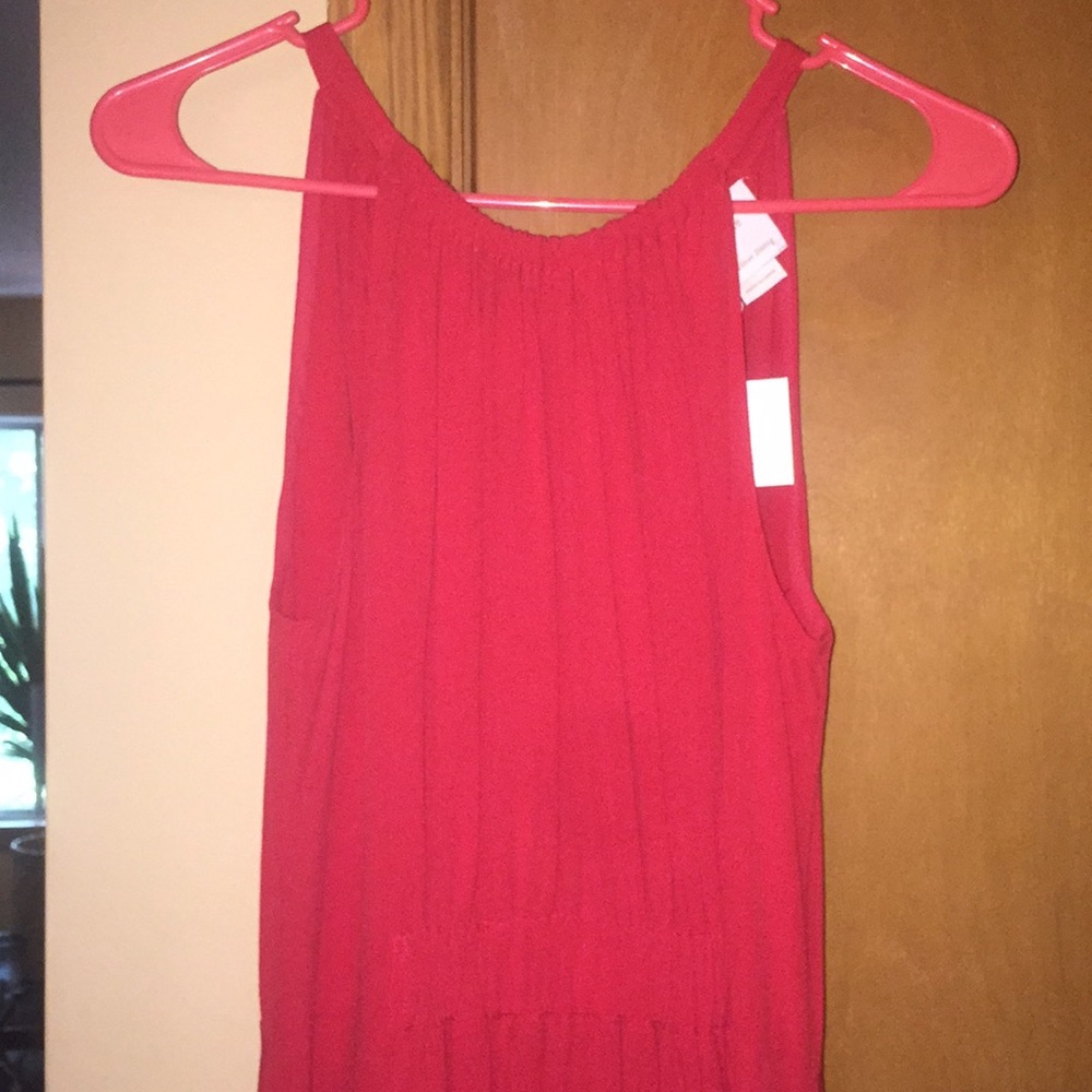 Kate Spade Red fluid crepe tie back dress - Picture 6 of 6